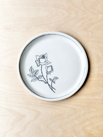 Rose Lunch Plate
