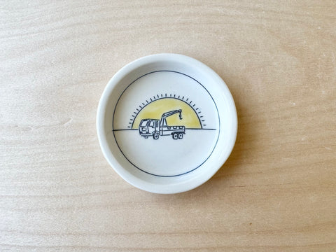 Tow Truck Teeny Tiny Round Dish