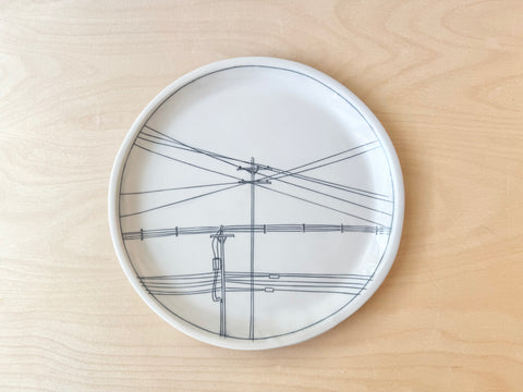Powerlines dinner plate