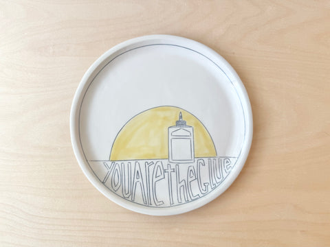 "You are the glue" lunch plate