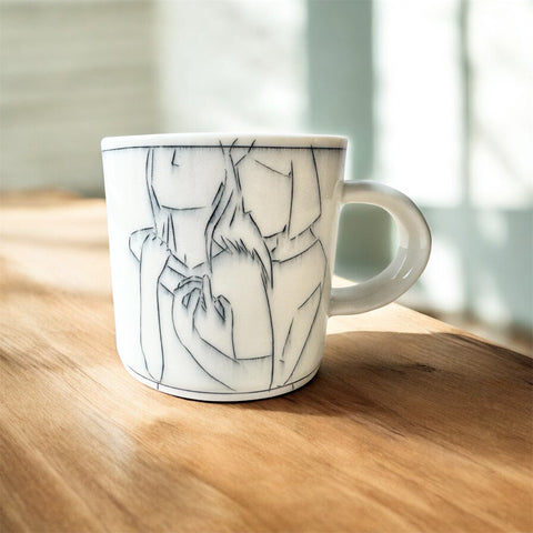 Hug & flower w/sun mug (12 oz)